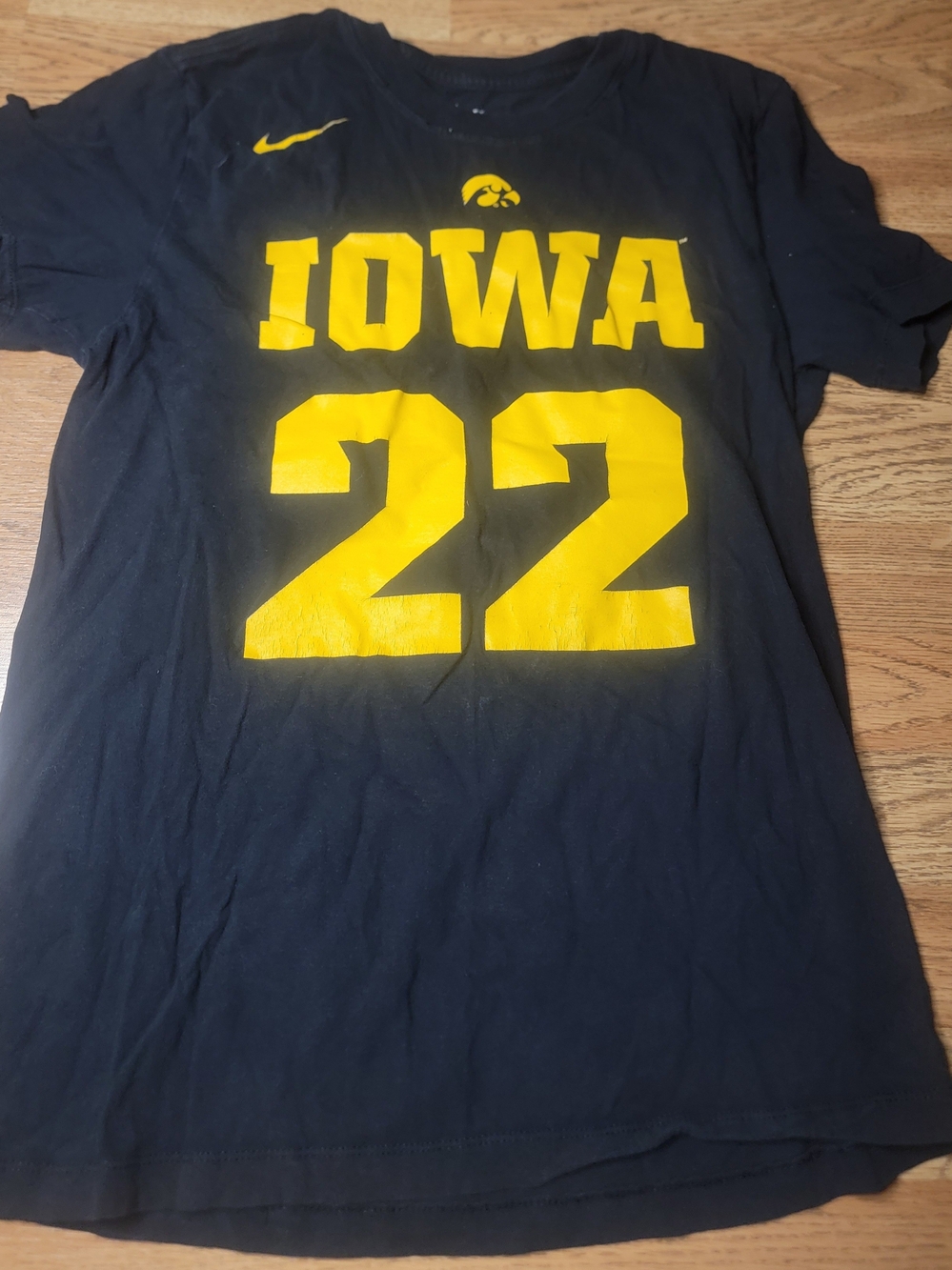 Nike Iowa Hawkeyes Black & Gold '22' Graphic Tee